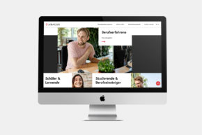 Abacus Jobs Website iMac Startseite